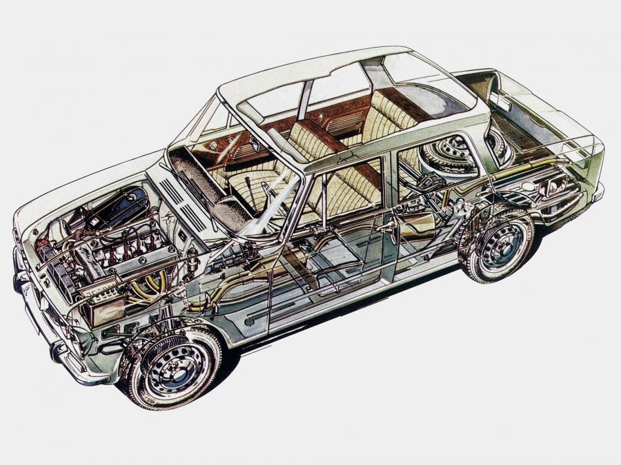 Схема Alfa Romeo Giulia T.I. (105.14) 1962 года  (фото 3 из 10)